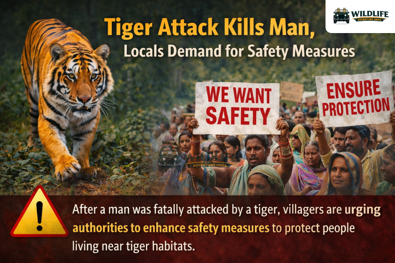 Tiger Attack Kills Man, Villagers Call for Safety Measures
