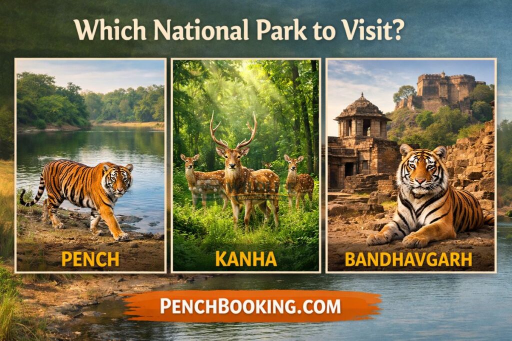 Which National Park to Visit: Pench, Kanha, or Bandhavgarh?