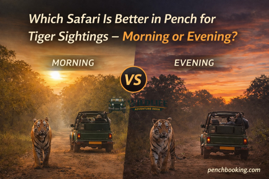 Which Safari Is Better in Pench for Tiger Sightings – Morning or Evening?