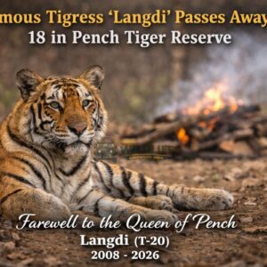 Famous Tigress ‘Langdi’ Passes Away at 18 in Pench Tiger Reserve