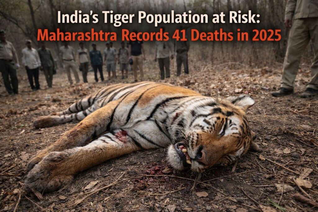 India’s Tiger Population at Risk Maharashtra Records 41 Deaths in 2025