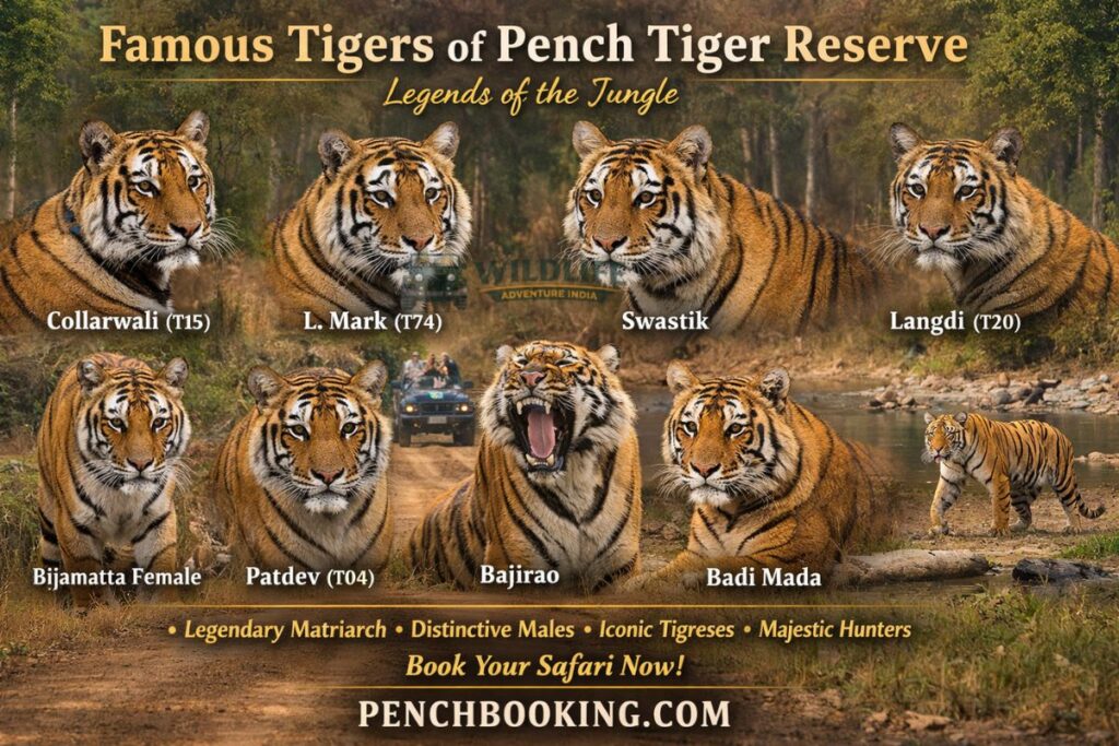 List of Famous Tigers in Pench Tiger Reserve