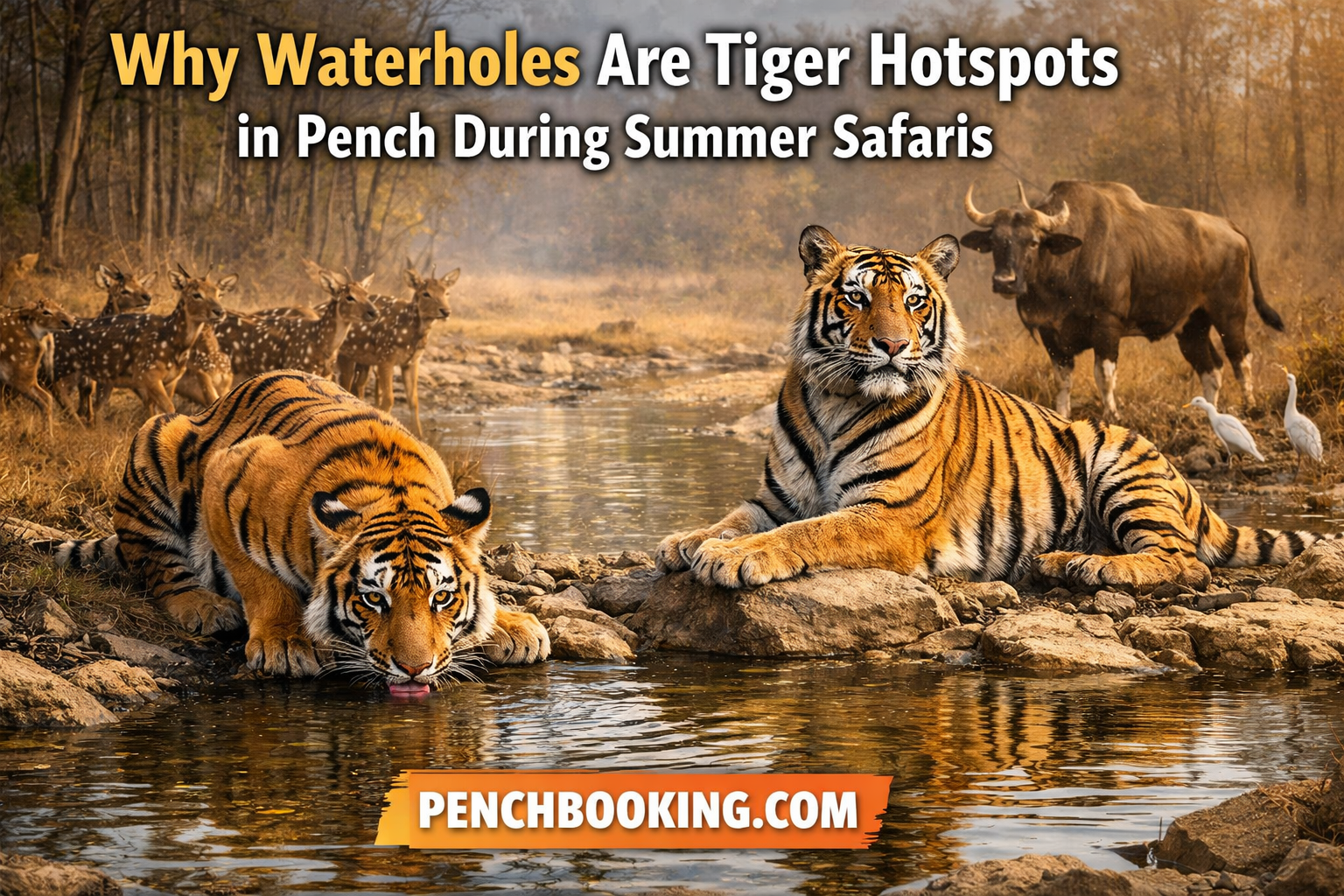 Why Waterholes Are Tiger Hotspots in Pench During Summer Safaris