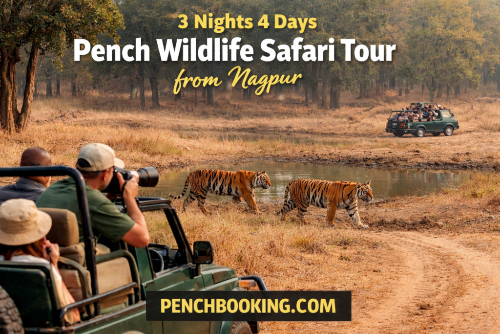 3 Nights 4 Days Pench Wildlife Safari Tour from Nagpur