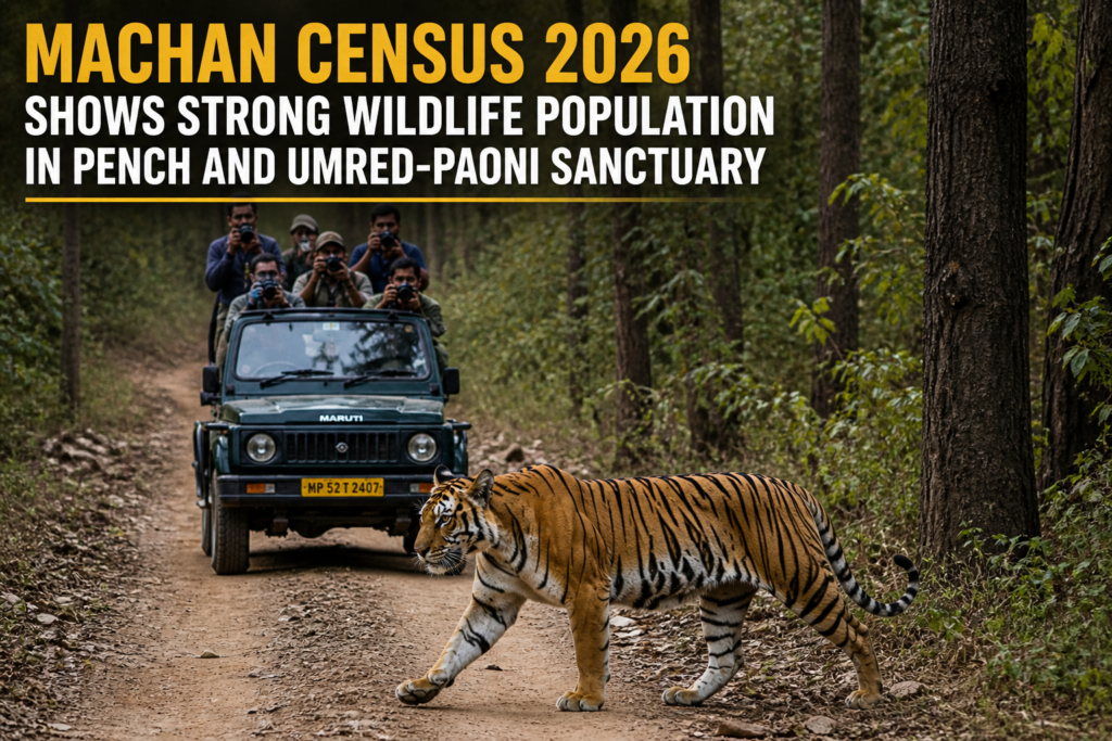Machan Census 2026 Shows Strong Wildlife Population in Pench and Umred-Paoni Sanctuary