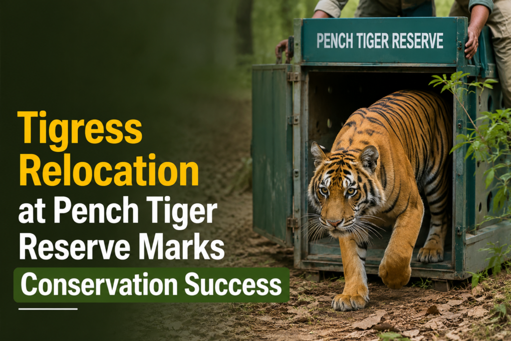 Tigress Relocation at Pench Tiger Reserve Marks Conservation Success
